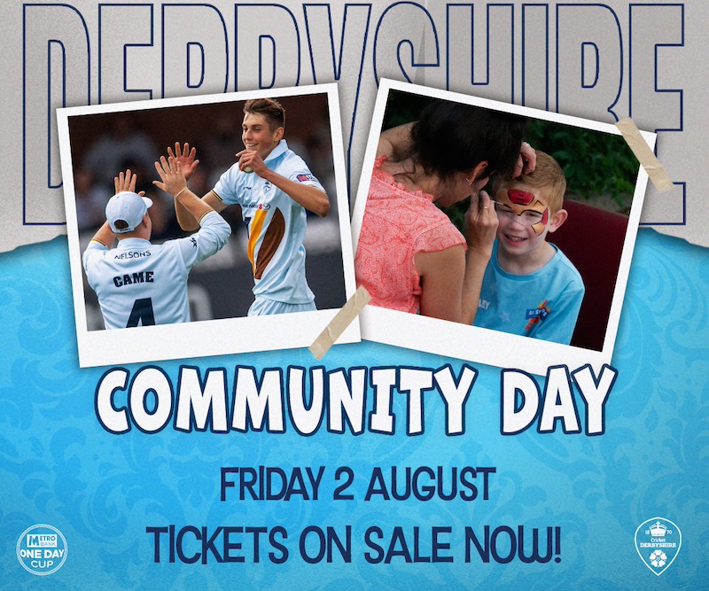 Derbyshire vs Worcestershire Rapids: Community Day - Derby Days Out