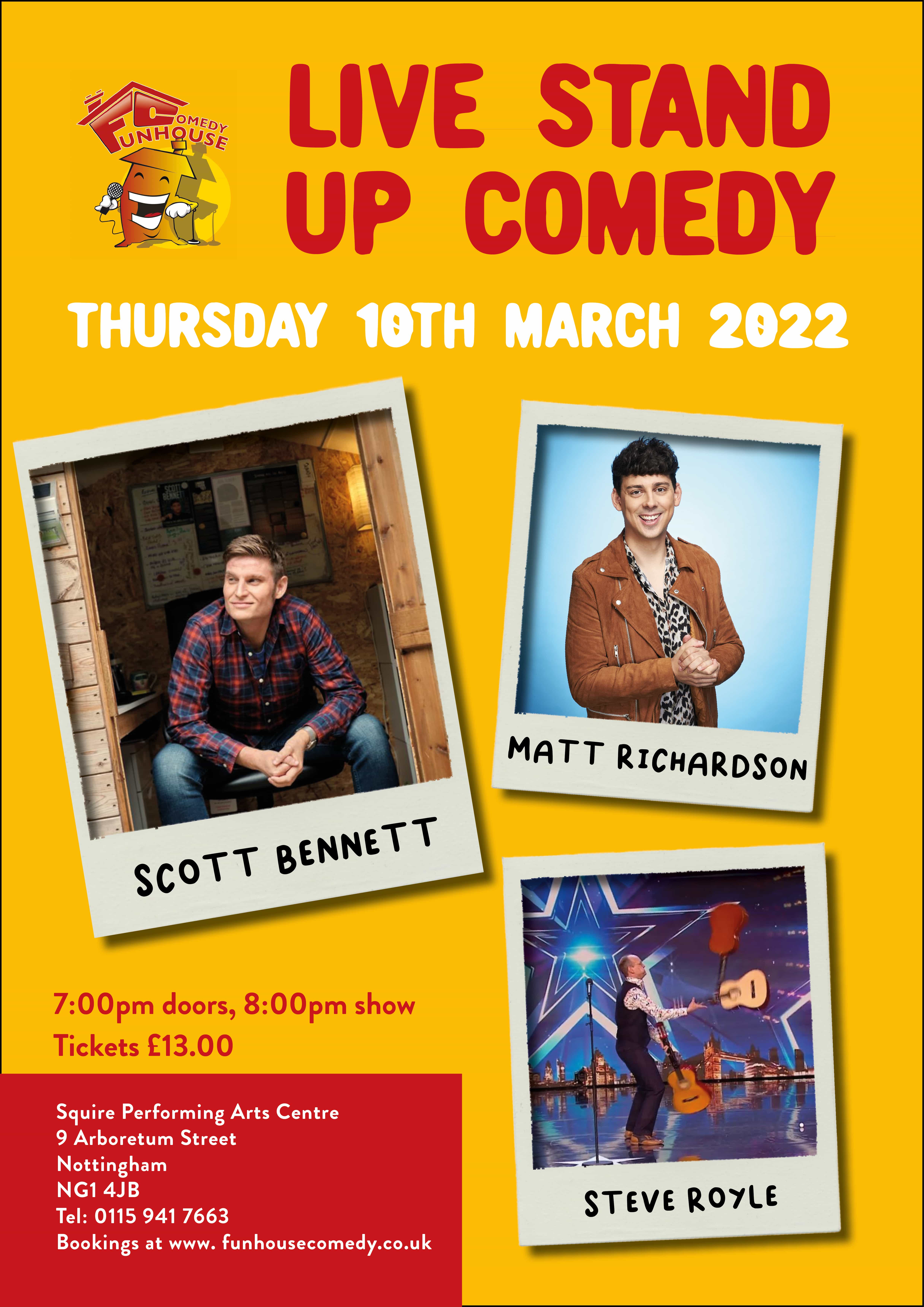 Scott Bennett and Friends Comedy Night - Derby Days Out
