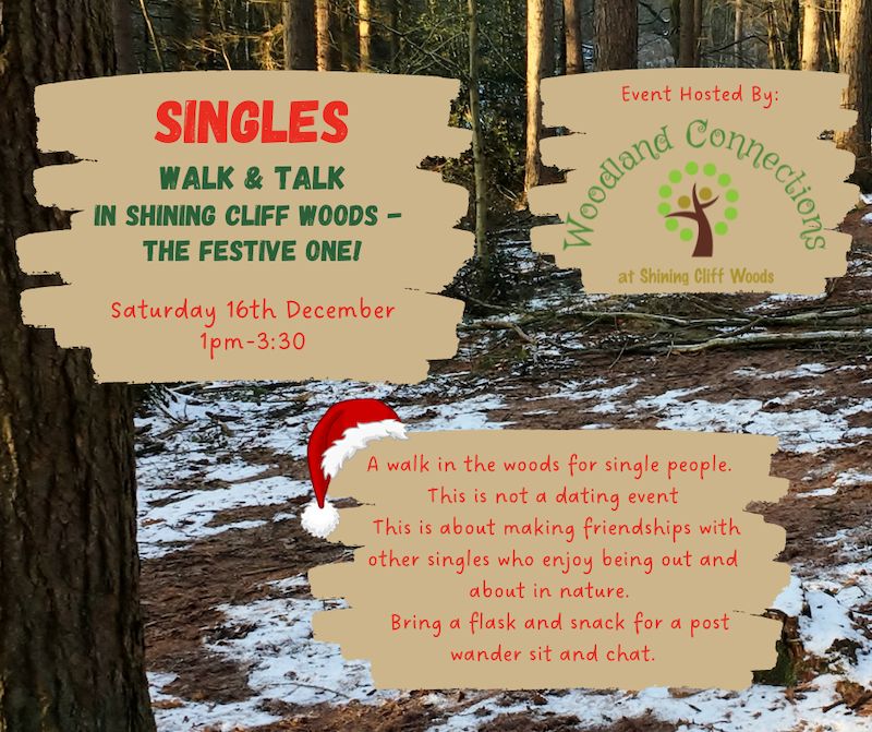 Singles Walk & Talk In Shining Cliff Woods - Derby Days Out