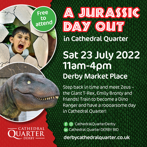 A Jurassic Day Out in Cathedral Quarter - Derby Days Out